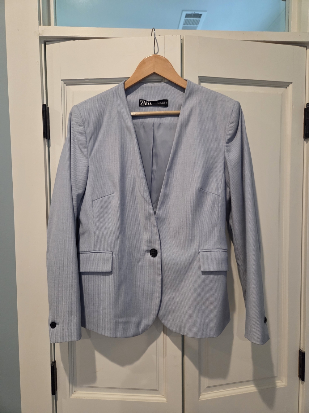 Zara Light Blue Single-Button Suit